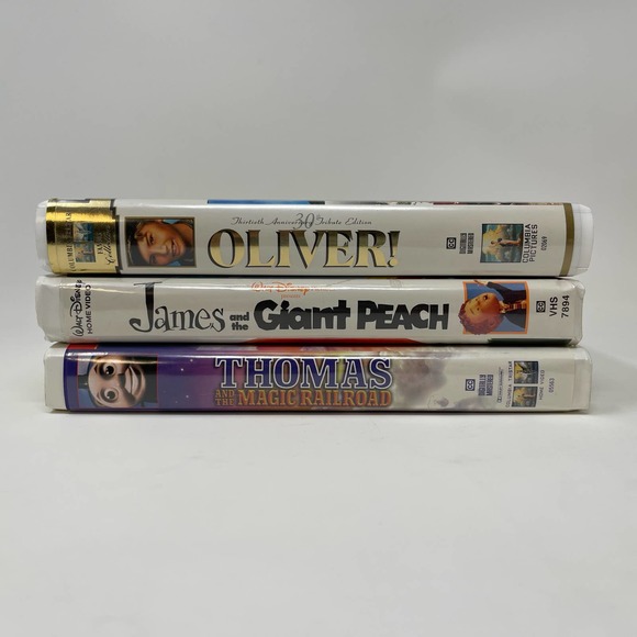 VHS Lot Thomas the Train Magic Railroad Oliver James and the Giant Peach - Picture 10 of 10